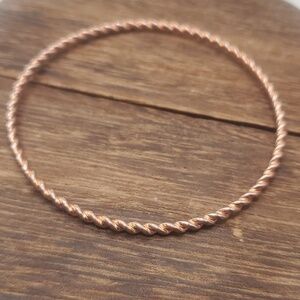 B2434 rose‎ copper twist bracelet